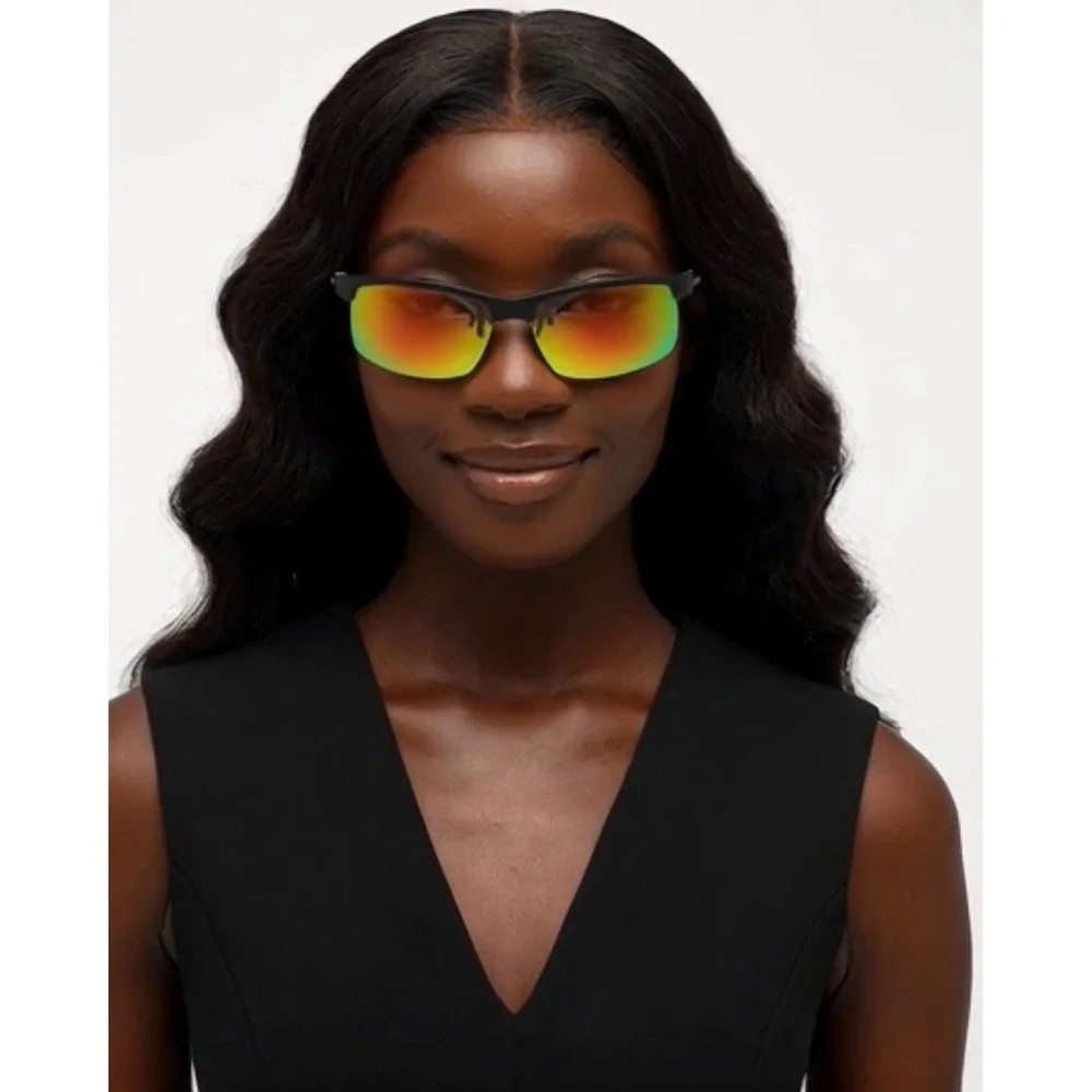 Women Sport Sunglasses Driving Shades Golf Mirrored Lens Ski Golfing Running New
